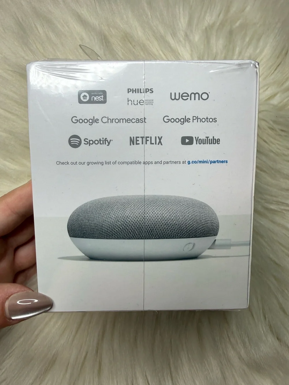 *NEW* Sealed Google Home Mini Assistant Smart Speaker 1st Gen - Chalk